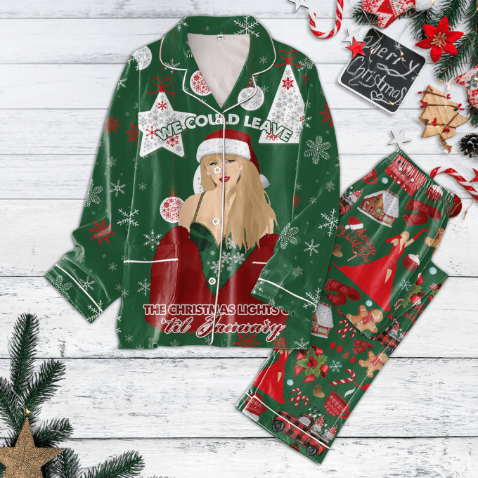 Taylor Swift Pajama Set: Stylish Button Down Gift For Fans