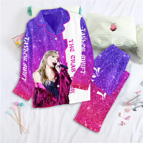 Taylor Swift Pajama Set: Stylish Button Down Gift for Fans