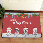 Christmas Dogs Doormat: Personalized Gift for Dog Lovers