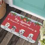 Christmas Dogs Doormat: Personalized Gift for Dog Lovers