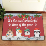 Christmas Cats Doormat: Personalized Holiday Decor for Cat Lovers