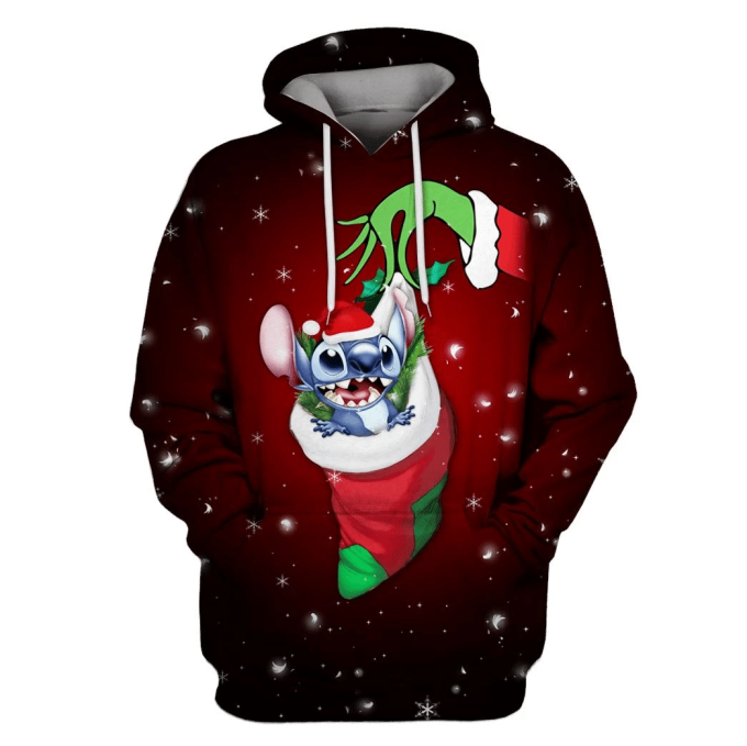 Flowermoonz Christmas Stitch Custom T-Shirt &Amp;Amp; Hoodies: Festive Apparel For A Stylish Holiday