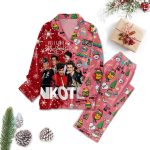 Get Festive with NKOTB Christmas Button Down Pajamas – LA s Coziest Holiday Attire