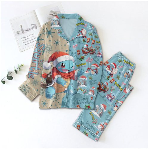 Get Festive with PKM Christmas Button Down Pajamas LA – Comfy & Stylish Holiday Sleepwear!