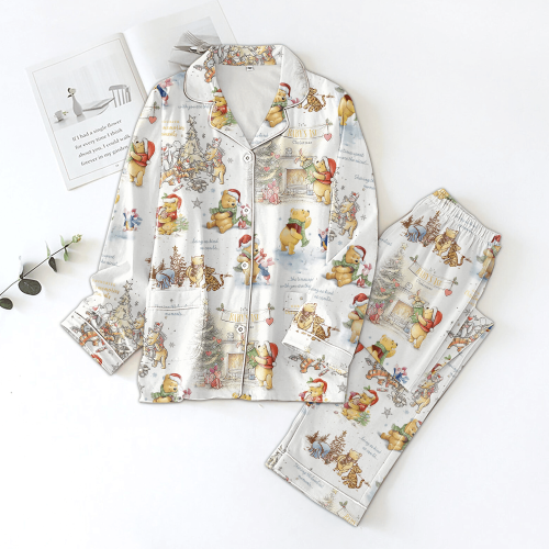 Cozy & Festive: Premium POOH Christmas Pajamas TL for a Jolly Holiday