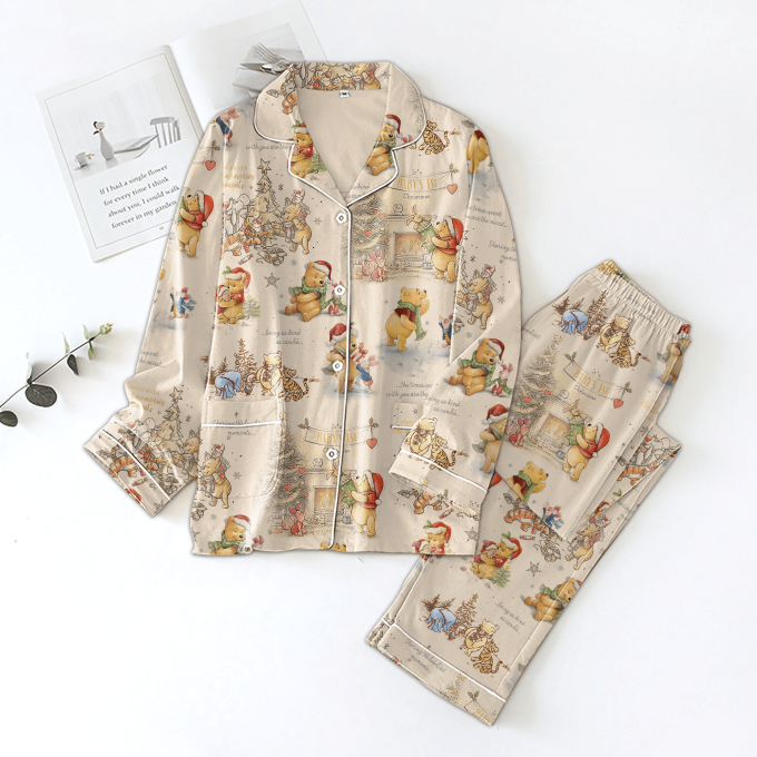 Cozy &Amp; Festive: Premium Pooh Christmas Pajamas Tl For A Jolly Holiday