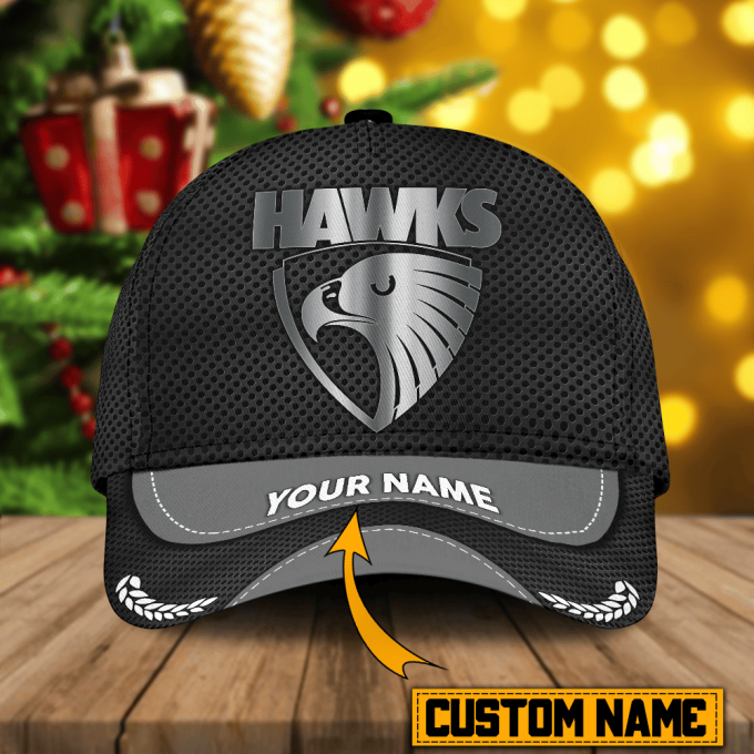 Custom Name Hawthorn Afl Cap For Fan 1