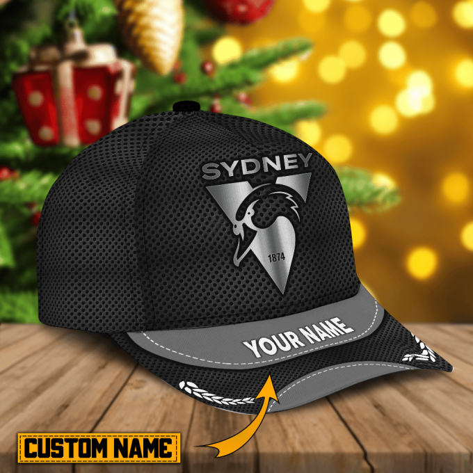 Custom Name Sydney Swans Afl Cap For Fan 2