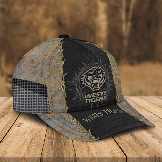 Personalized Wests Tigers Nrl Cap For Fan