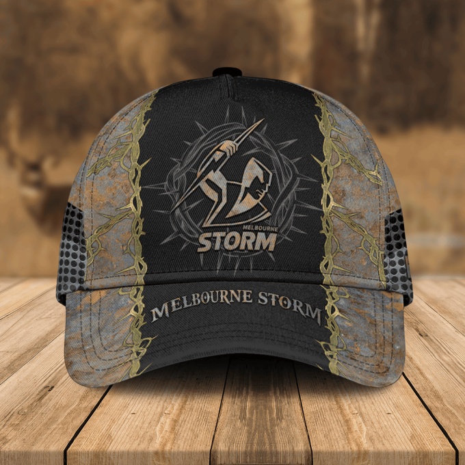 Personalized Melbourne Storm Nrl Cap For Fan 3