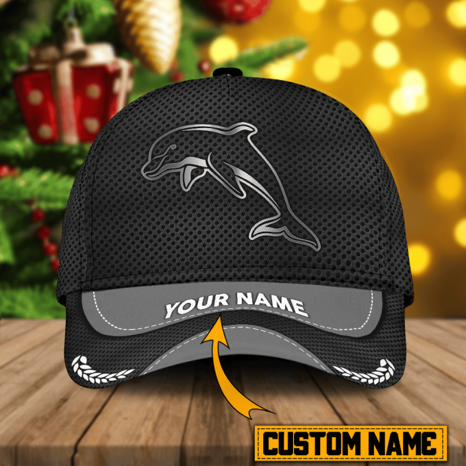 Custom Name Dolphins Nrl Cap For Fan 1