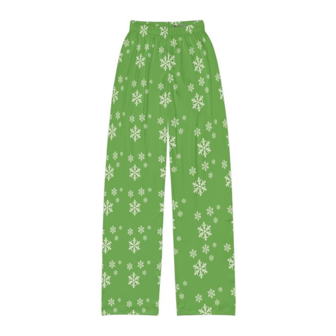 Stay Cozy This Christmas With Kids Green Pajama Pants - Winter Comfort For Snowy Nights! 1