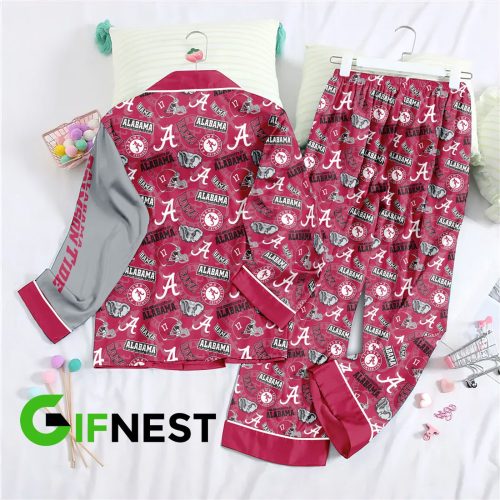 Stylish Alabama Crimson Tide Football Pajamas Set – Perfect Women s Christmas Gift