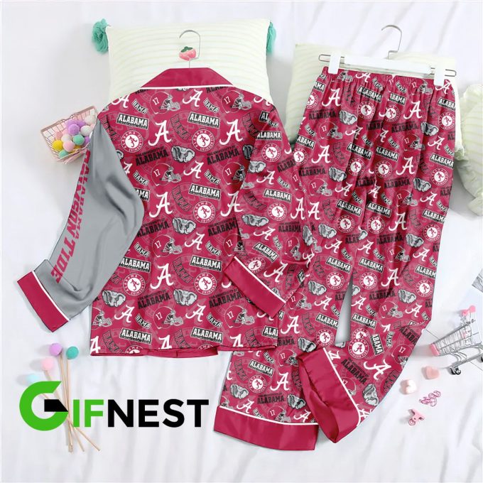 Stylish Alabama Crimson Tide Football Pajamas Set – Perfect Women S Christmas Gift