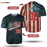 MLB Baseball Jersey Collection: America Flag Pack in Pattern – Personalized Baseball Shirt – Gift for Men Women