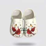 Winter Blessings: Angel Cardinal LoverCrocs Clogs – Festive Christmas Season Shoes