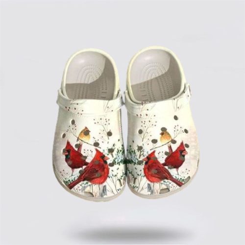 Winter Blessings: Angel Cardinal LoverCrocs Clogs – Festive Christmas Season Shoes