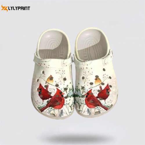 Winter Blessings: Angel Cardinal LoverCrocs Clogs – Festive Christmas Season Shoes