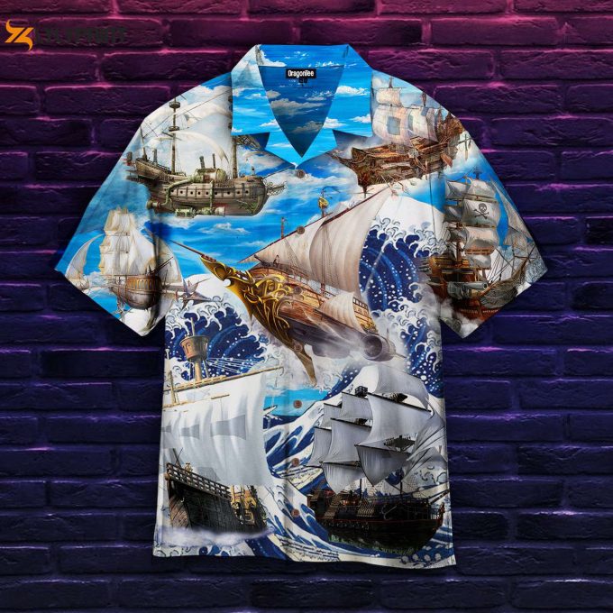 Unique Anime Ships Hawaiian Shirt Hw2229: Vibrant Design For Casual Style