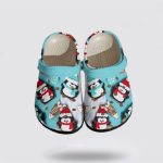 Merry Christmas Penguin Lovers: Baby Penguins Fishbone Snowflakes Crocs Clog Shoes Merry Christmas Penguin Lovers: Baby Penguins Fishbone Snowflakes Crocs Clog Shoes