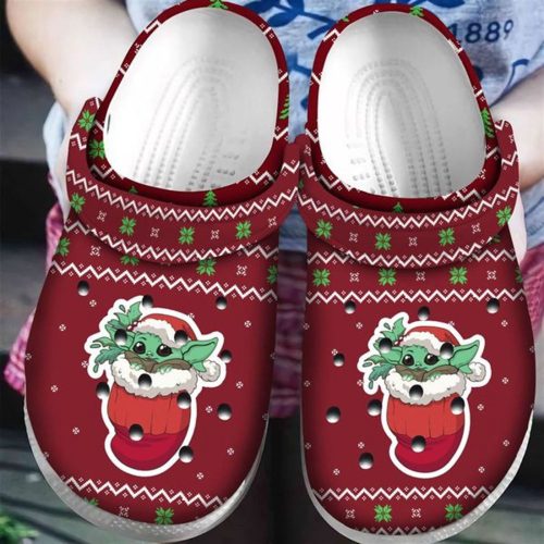 Adorable Baby Yoda Socks: Ugly Christmas Crocband ClogCrocs for Men & Women