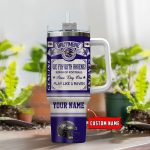 Baltimore Ravens Vintage King of Football Custom Name 40oz Stanley Tumbler – Perfect NFL Gift for Fans!