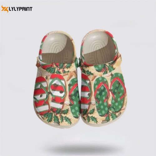 Beach Flip Flop Merry Christmas Noel: Perfect Crocs Clog Shoes for Beach Lovers
