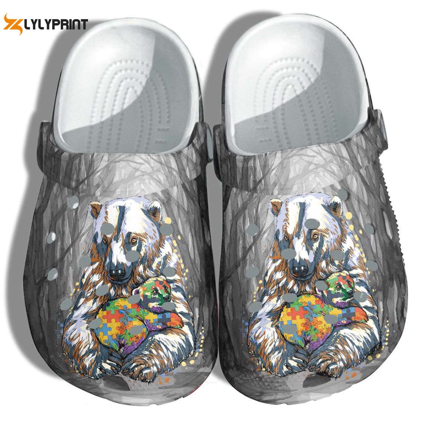 Bear and Baby Autism Awareness Clogs: Unique Crocs Shoes – Perfect Gifts for Birthday & Christmas Bear and Baby Autism Awareness Clogs: Unique Crocs Shoes – Perfect Gifts for Birthday & Christmas