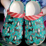 Stylish Bernese Mountain Christmas Pattern Crocs – Unisex Crocband Clog Shoes