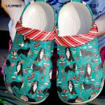 Stylish Bernese Mountain Christmas Pattern Crocs – Unisex Crocband Clog Shoes