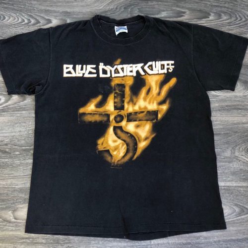 Vintage Blue Oyster Cult Shirt – Rare 1990s BOC Metal Rock Band Tee – Career of Evil Music Tshirt