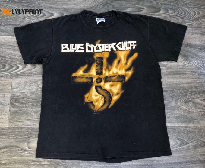 Vintage Blue Oyster Cult Shirt – Rare 1990S Boc Metal Rock Band Tee – Career Of Evil Music Tshirt