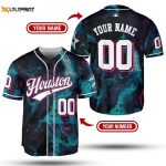 Stylish Blue Pink Gradient MLB Baseball Jersey – Team MLB Collection – Gift for Men Women