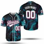 Stylish Blue Pink Gradient MLB Baseball Jersey – Team MLB Collection – Gift for Men Women