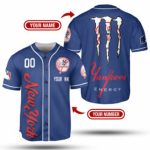 Stylish Blue Pink Gradient MLB Baseball Jersey – Team MLB Collection – Gift for Men Women