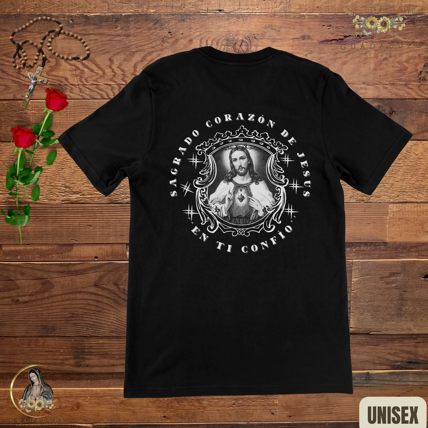 Boho Jesus Tshirt: Retro Vintage Sagrado Corazon de Jesus Religioso Gifts – Ideal Devotional & Sentimental Gift for Mom