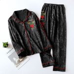 Stylish Bon Jovi Button Down Pajamas Set – Perfect Women s Christmas Gift