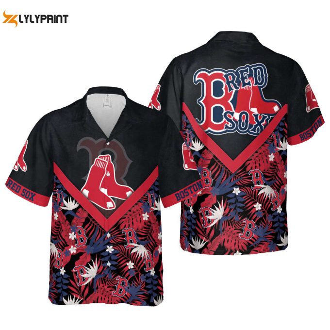 Stay Cool In Style With Boston Red Sox Mlb Hawaiian Summer Shirt