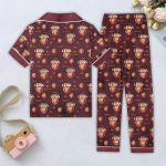 Brisbane Lions Women s Short Sleeve Pajamas Set – Perfect Christmas Gift for Women!