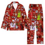 Cozy & Festive: BYC Christmas Button Down Pajamas for LA Lovers