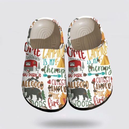 Camping StickerCrocs-Shoes: Explore Camping Life with Wonderful Christmas-Inspired Clog Shoes