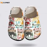 Camping StickerCrocs-Shoes: Explore Camping Life with Wonderful Christmas-Inspired Clog Shoes