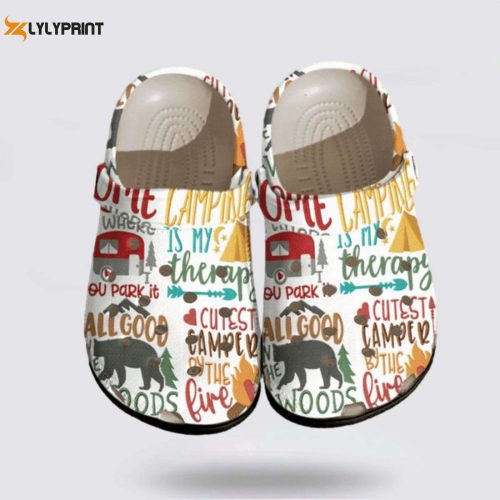 Camping StickerCrocs-Shoes: Explore Camping Life with Wonderful Christmas-Inspired Clog Shoes