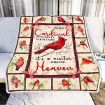 Heavenly Cardinal Fleece Blanket – Perfect for Christmas Birthdays New Year Anniversaries Gift-Worthy Printnd