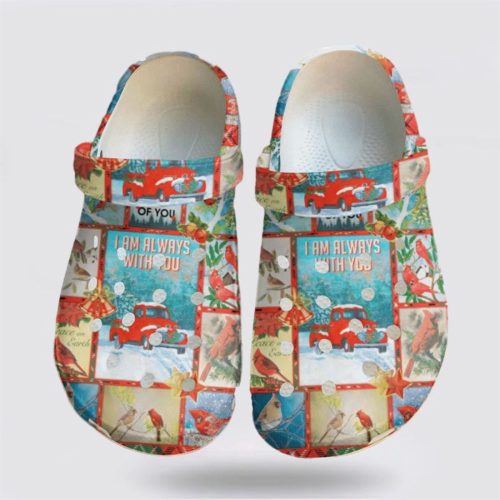 Cardinal Red Truck Christmas Gift Crocs-Shoes: Festive Clog Shoes to Always Be With You