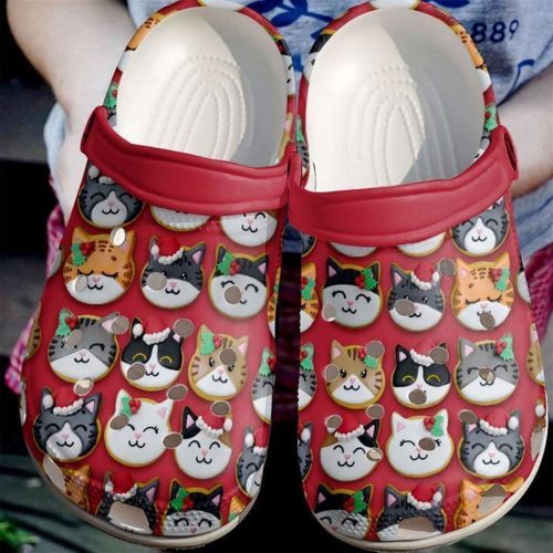 Cute Christmas Cat Crocs: Classic Clogs Shoes for Festive Feline Fashion