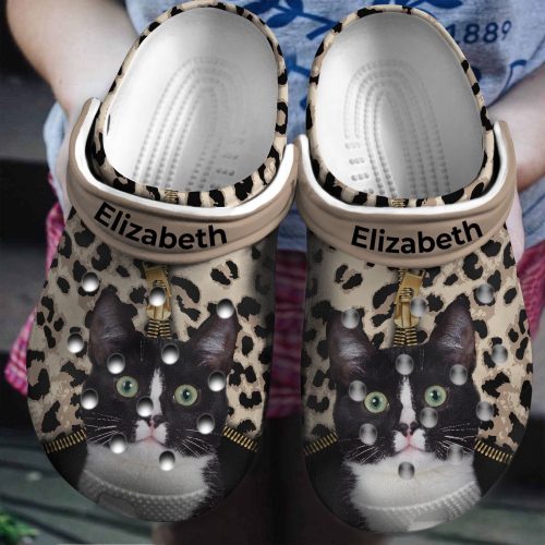 Personalized Cat Leopard Shoes: Perfect Crocs Clogs Gift for Birthday & Christmas