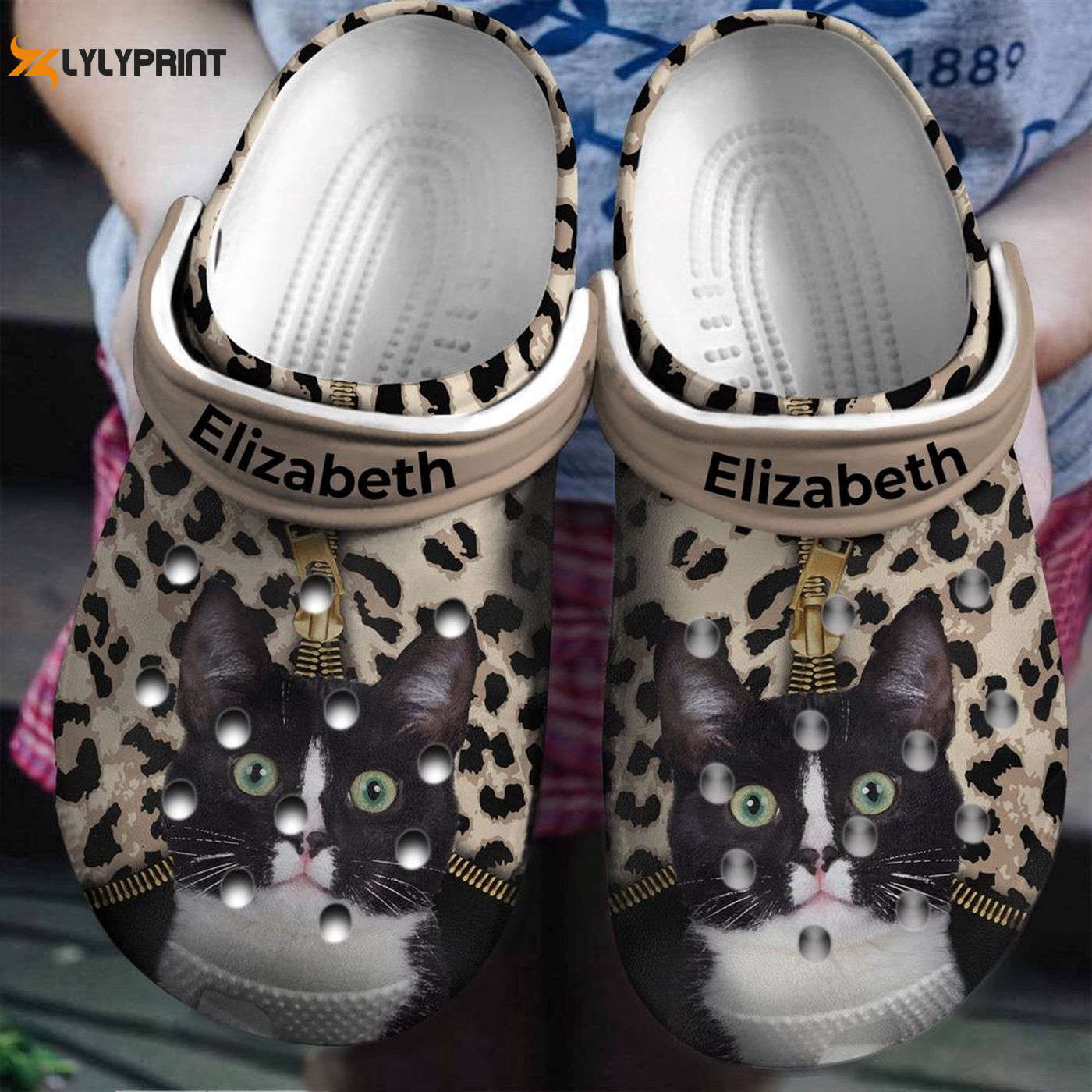 Cute Cat Leopard Shoes: Perfect Crocs Clogs Gift for Birthday & Christmas Cute Cat Leopard Shoes: Perfect Crocs Clogs Gift for Birthday & Christmas