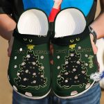 Custom Cat Merry Christmas Crocs Shoes – Personalized Classic Clogs for Festive Fun!