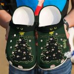 Custom Cat Merry Christmas Crocs Shoes – Personalized Classic Clogs for Festive Fun!
